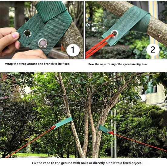 Tree Support Strap for Staking Heavy Duty Tree Strap Protects Newly Planted Sapling from Wind Damage Reusable Tree Strap for Straightening Guying