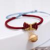 Handmade on the run princess bracelet Xiaohongshu same style Snow White bell bow woven hand rope gift female