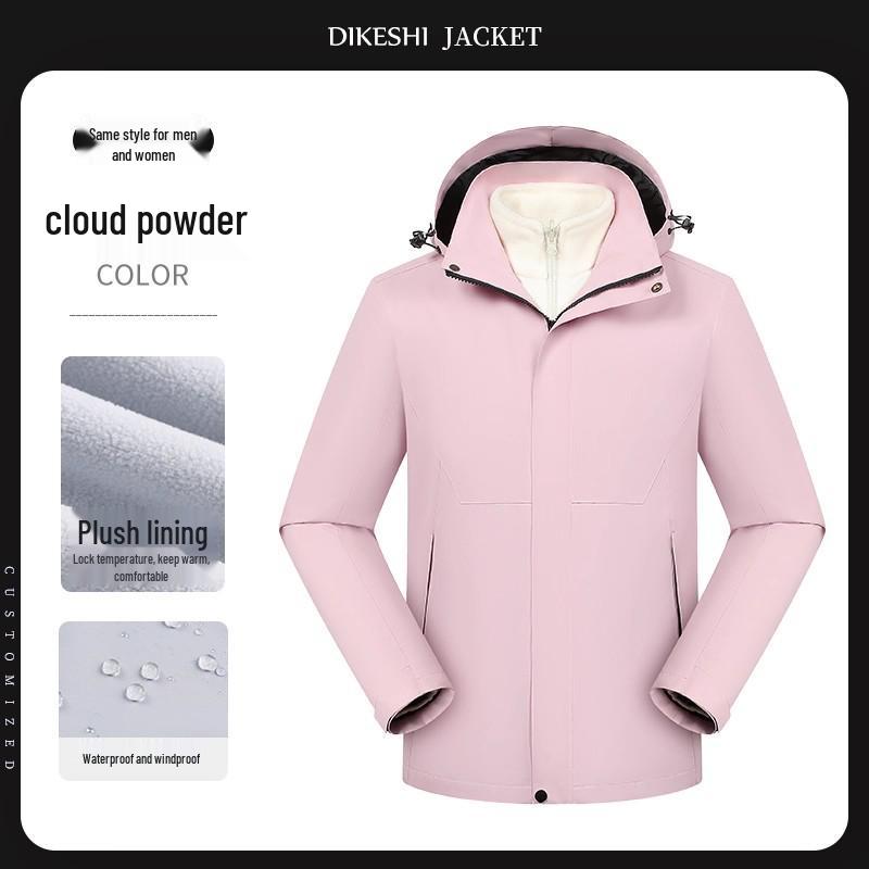 Custom Down Cotton Shell Workwear Jacket with Logo - Ideal for Autumn/Winter 4S Shop Auto Repair Business, Three-in-One Design