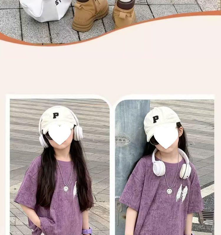 2025 Trendy Girls' Street Style Short-Sleeve T-Shirt