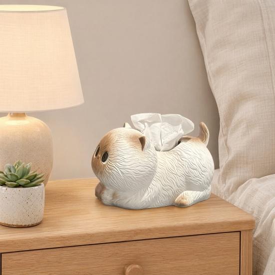 Tissue Dispenser, Cute Cat Shape Tissue Holder, Practical Storage And Unique Home Decor Napkin Box, for Bathroom Bedroom Living Room