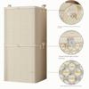 Extra Large Fabric Storage Bin for Blankets Bed Linens Clothes and Underwear Portable and Lightweight with Zippers and Handles Easy To Carry