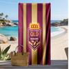 Queensland Maroons Druck Strandtuch Weich Tragbar Schnell?Trockenes Handtuch für Pool Sommerurlaub Outdoor Sport
