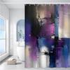 Abstract Art Bath Curtain - Bold Colors & Modern Design, Waterproof Home Decor Adds Contemporary Style To Your Bathroom