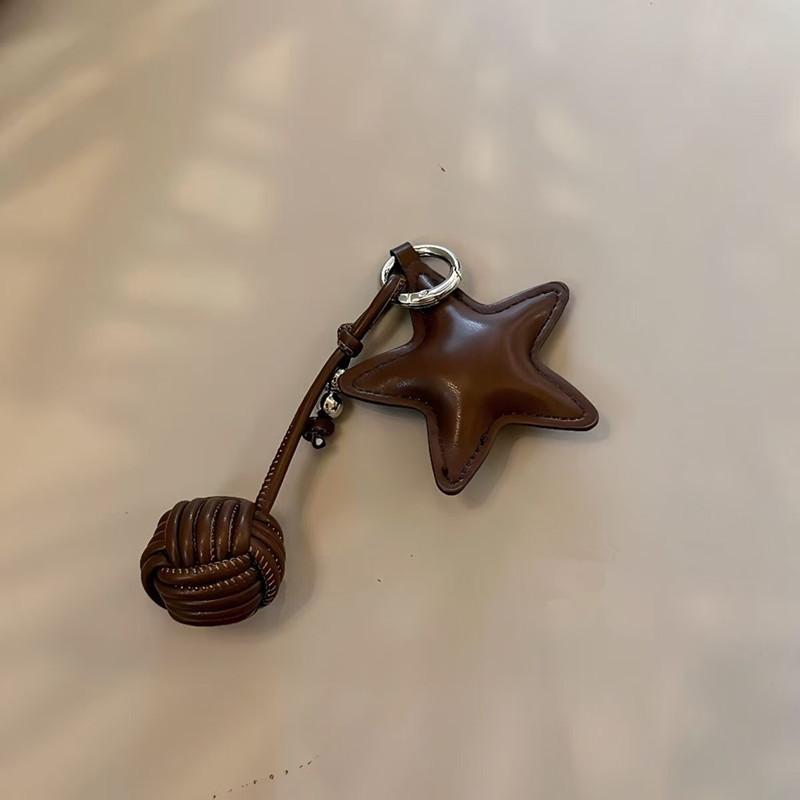 

Мода ПУ Кожа Звездный Шар Звездная Сумка Подвесной Рюкзак Подвеска Для Женщин Аксессуары для Сумок one size кофейный