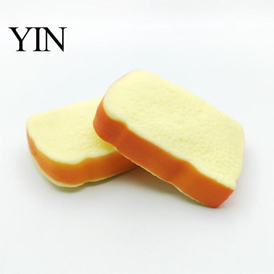 Anxiety Relief Gadget 1/2Pcs Simulated Toast Stress Toy, Sliced Bread Squeeze Sensory Fidget Toy Soft Stretchy Fake Food for Kids Teens Adults