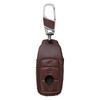 Car Coffee Leather 3 Button Key Fob Cover Case Holder Bag with Keychain Fit For Mercedes-Benz A E C S Class Vito W907 E300 E400