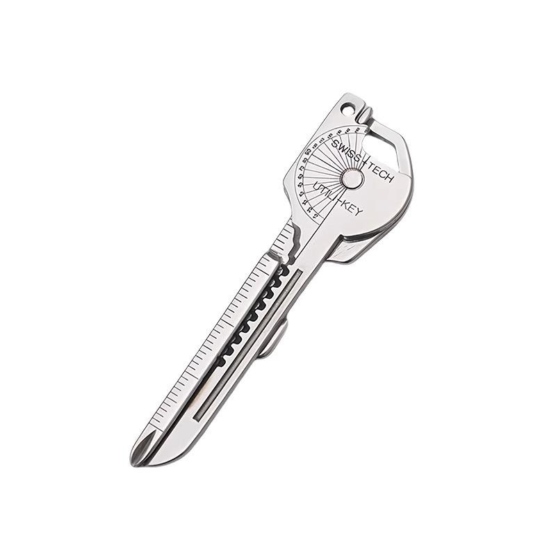 

Брелок 8-в-1 Портативная подвеска Мини-портативный Пояс Распаковка посылок Открывание винных бутылок Eight-in-one keychain