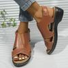 Fashion 2025 Hot Sale Shoes for Women Open Toe Women's Sandals Platform Dress Sandals Women Round Toe Wedges Plus Size Rome Ladies Shoes