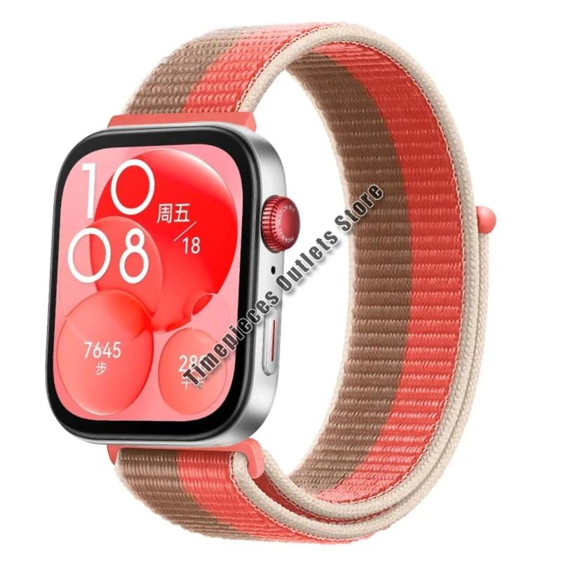 Nylon Loop Strap For Huawei Watch Fit 3 Sport Breathable Replacement Bracelet Wristband For Huawei Watch Fit 3 Belt Accessories