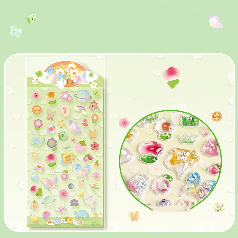 

1шт 3D алмазная наклейка рельефная флеш-пленка детская головоломка декоративная наклейка милый чехол для мобильного телефона кавайные наклейки