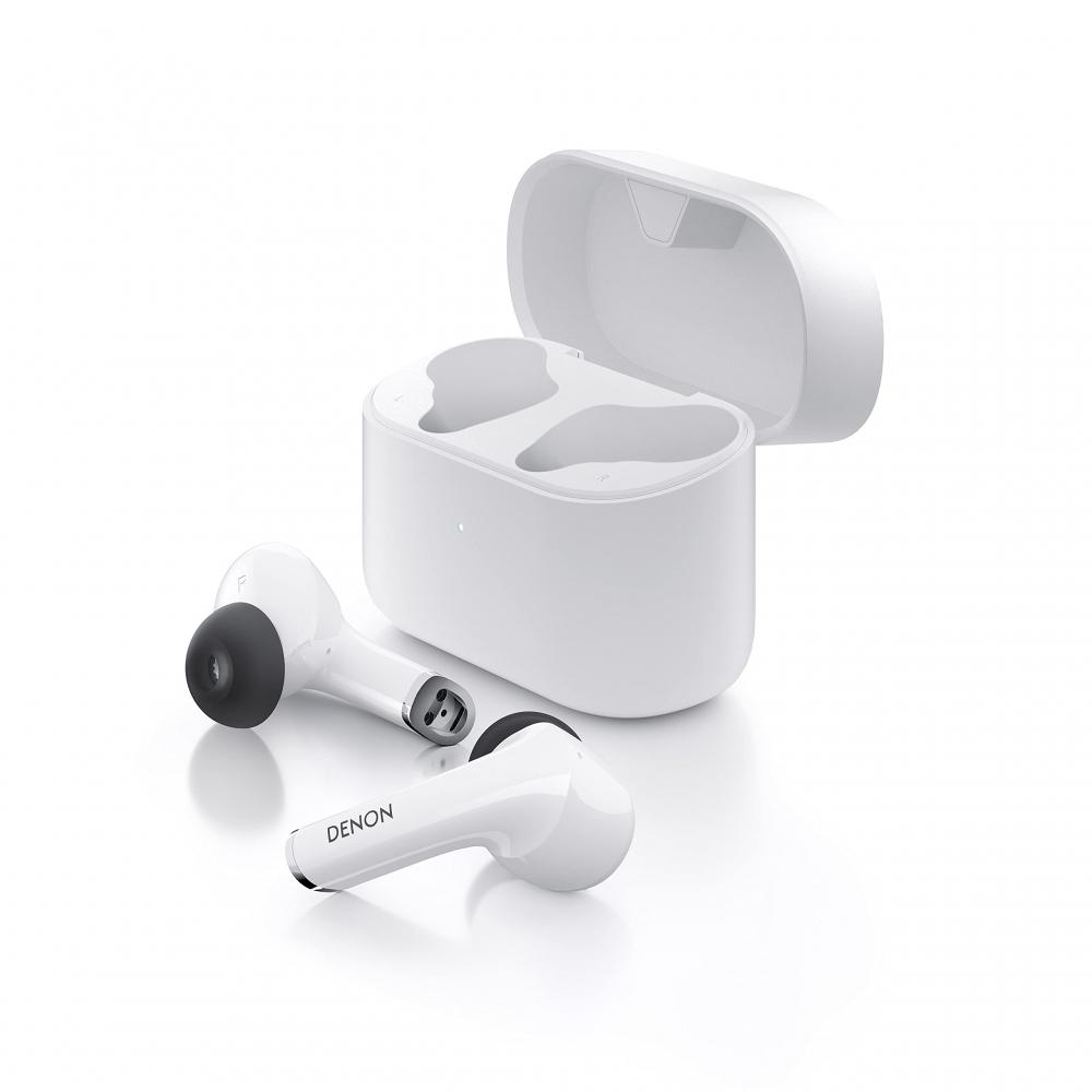Denon AHC830NCW Noise Cancellation Compatible Completely Wireless In-Ear Headphones White AHC830NCWWTEM