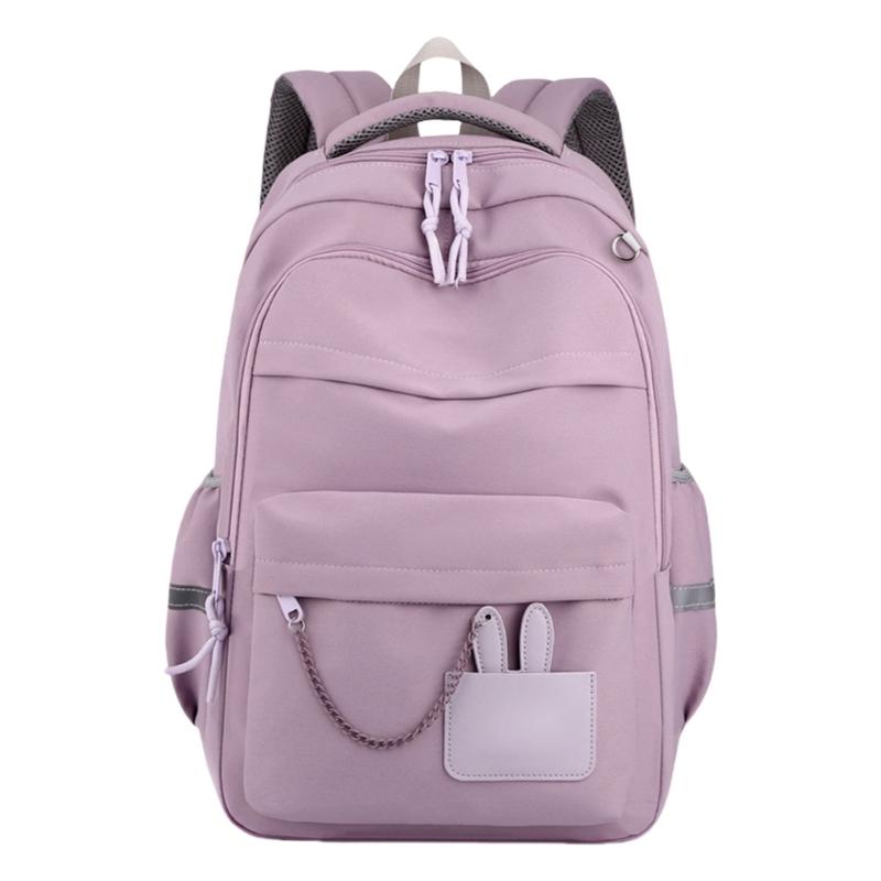Korean Styles Backpack Lovely Rabbits Print Backpack Student School Backpack Large Capacity Backpack Girls School Bag