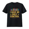 I Have No Shelf Control Funny Bookshelf Bookworm B Women S Summer Tops  T Shirt with Trendy and Unique Design Vintage Washed