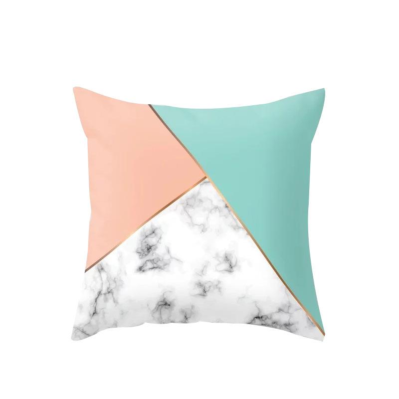 Several Nordic Minimalist Peach Leather Velvet Pillow Case Waist Pillow Cushion Cover Sofa Pillow