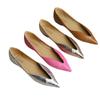 Fashion Ladies' Elegant Flat Shoes 2025 New Shallow Mouth Pointed Flat Sole Single Shoes for Women Comfortable and Simple Soft Soled