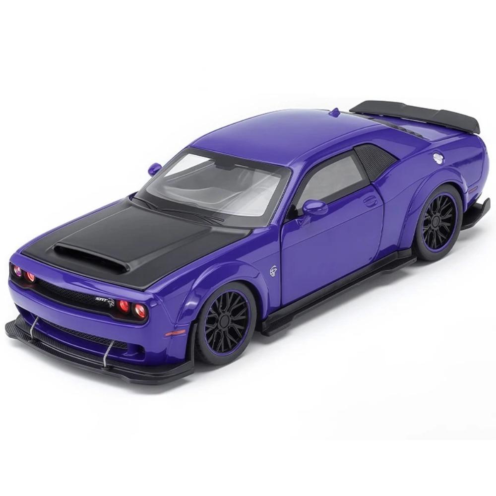 New 1/32 Dodge Challenger SRT Hellcat 2024 Alloy Model Car Toy Diecasts Metal Casting Sound and Light Car Toys for Children Vehicle