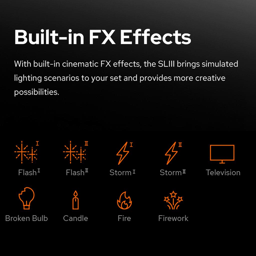 Godox SL200IIIBi Studio LED Video Light 215W High Power Photography Light 2800K-6500K Dimmable 9 FX