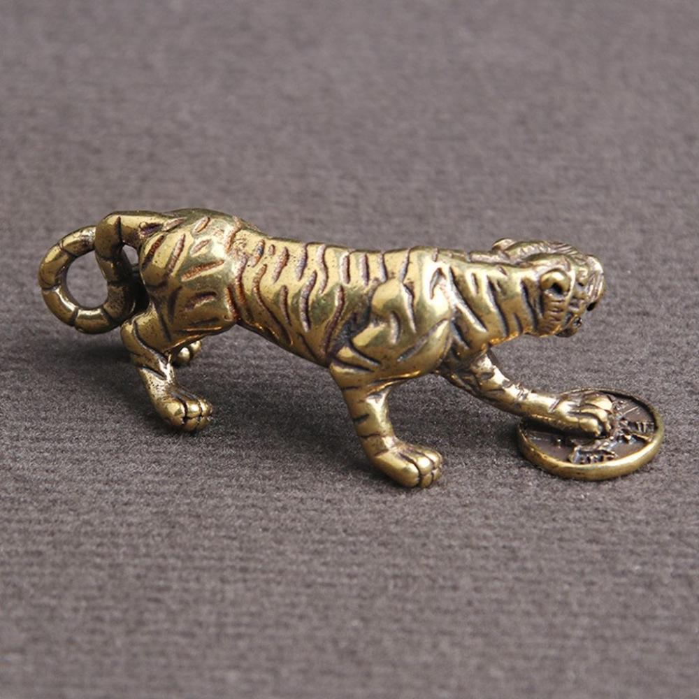 For Home,Office,Car Animal Sculpture Gifts Zinc Zinc Alloy Ornaments Crafts Tiger Figurine Desktop Decor
