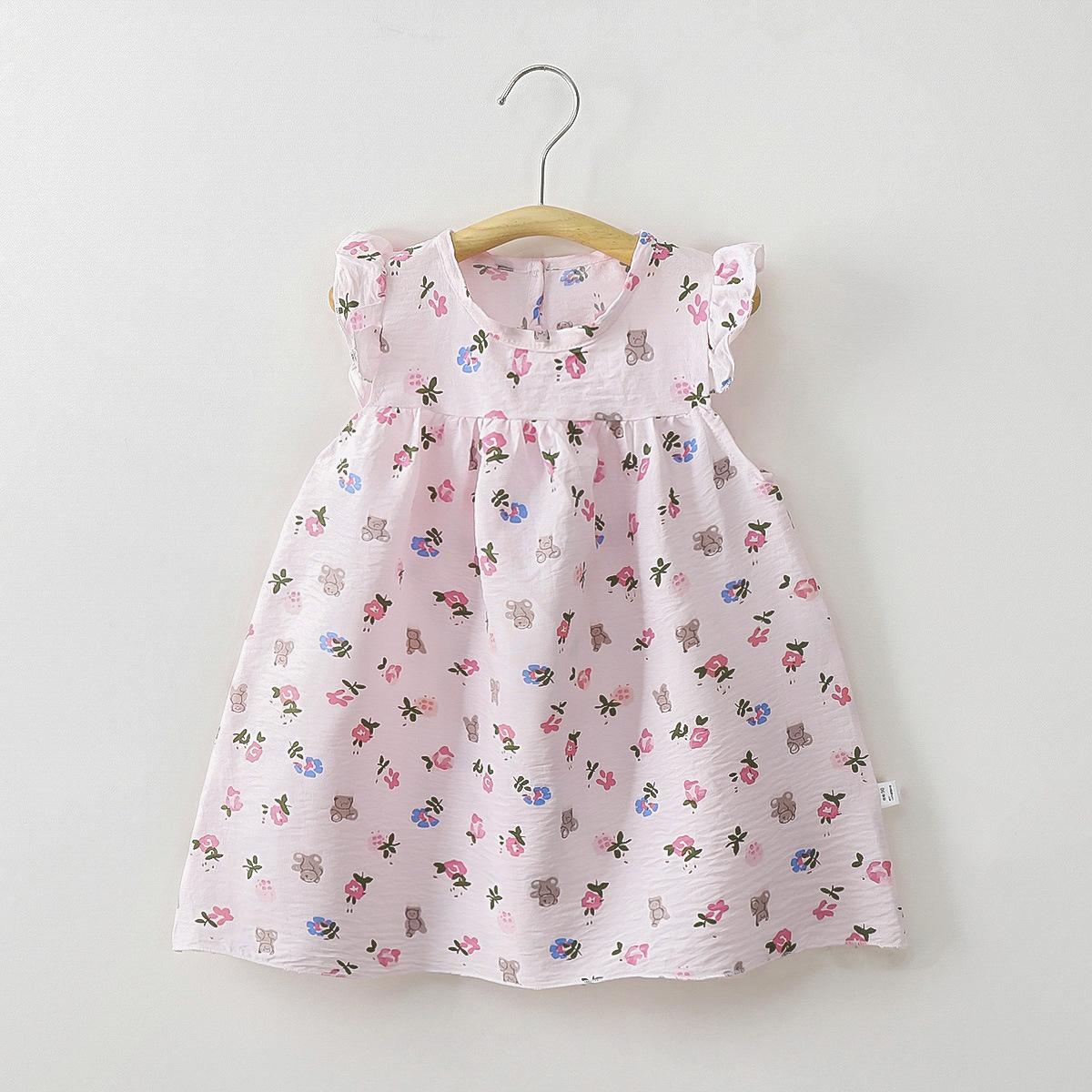 

Children s Sweetly Printed Dress - Spring Girls Casual Dress 90cm