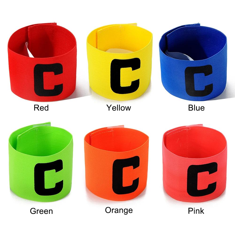 Football Armband Captain Soccer Bracelet Non-slip Soccer Ball Leader Soccer Armband Adjustable Bright Color Football Accessories