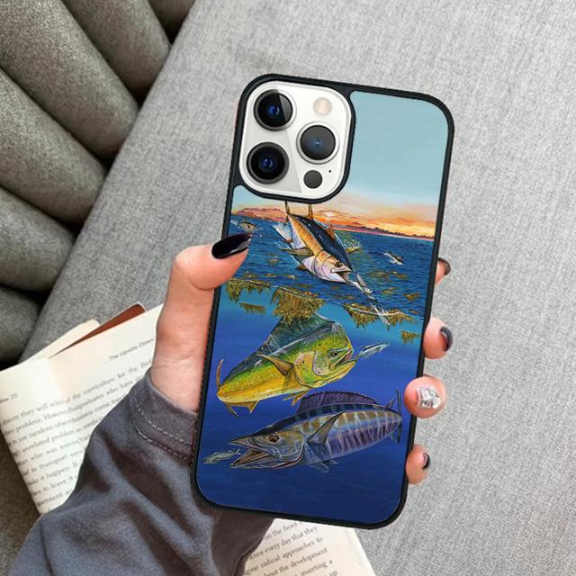 Mahi gamefish Mobile Phone Cases Cover For iPhone 17 Air 16 15 14 12 13 11 Pro MAX apple Plus Coque