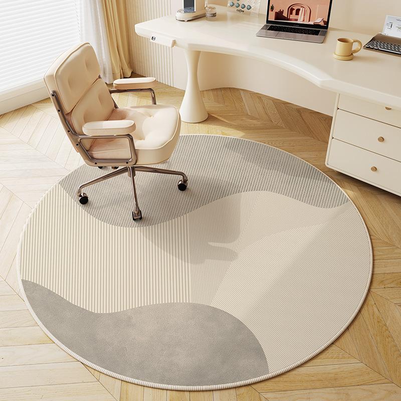 French-Style Premium Round Carpet For Bedroom Bedside Rug, Living Room Coffee Table Mat, Study Chair Cushion, Home Decor