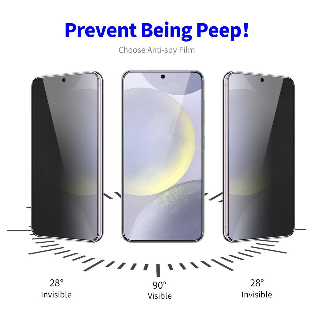 ENKAY HAT PRINCE 5Pcs For Samsung Galaxy S23+ Full Screen Protector 28-Degree Anti-Spy