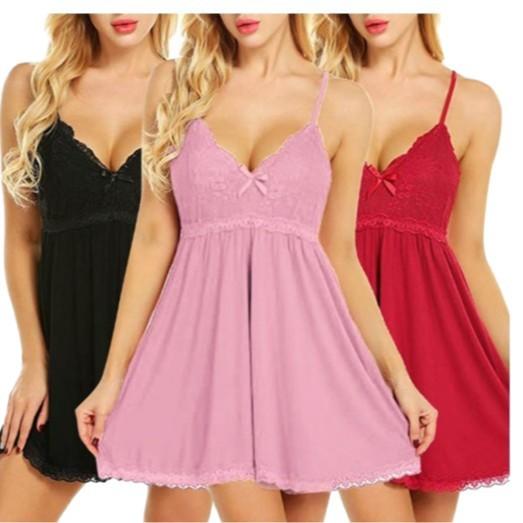 Lace sex suit, European and American sexy underwear women's summer fat pajamas large size suspender nightgown