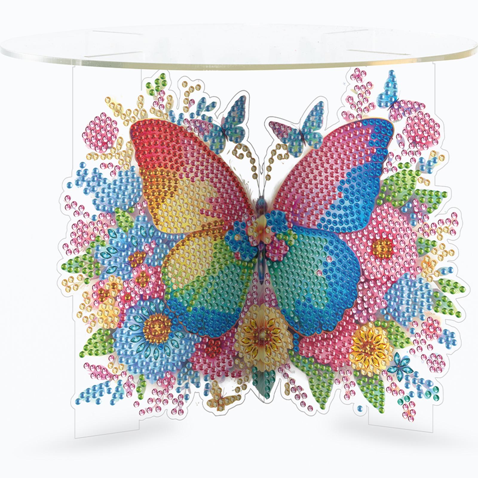 

Acrylic Rhinestones Plant Display Shelf Diamond Painting Potted Plant Holder Rack for DIY Art Craft