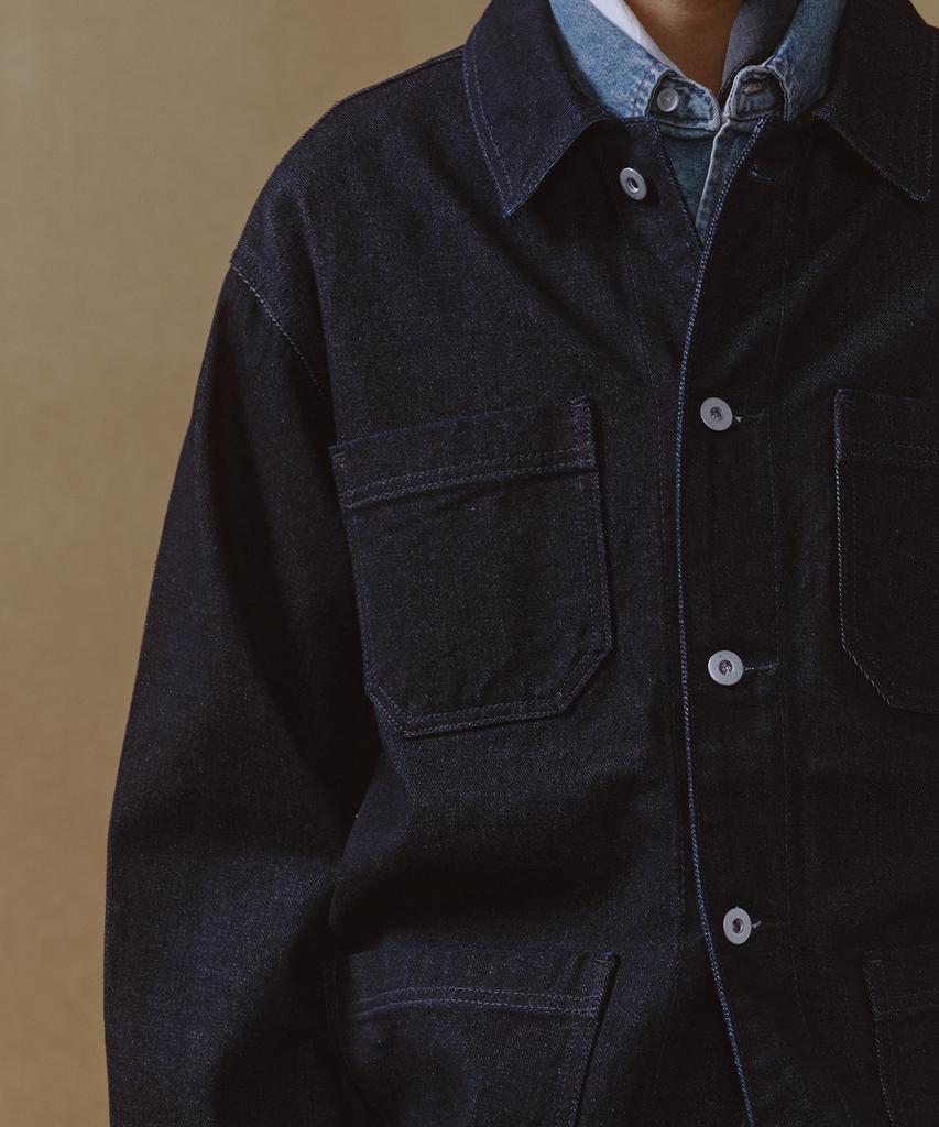 Musinsa Standard Denim Chore Jacket [Deep Indigo]
