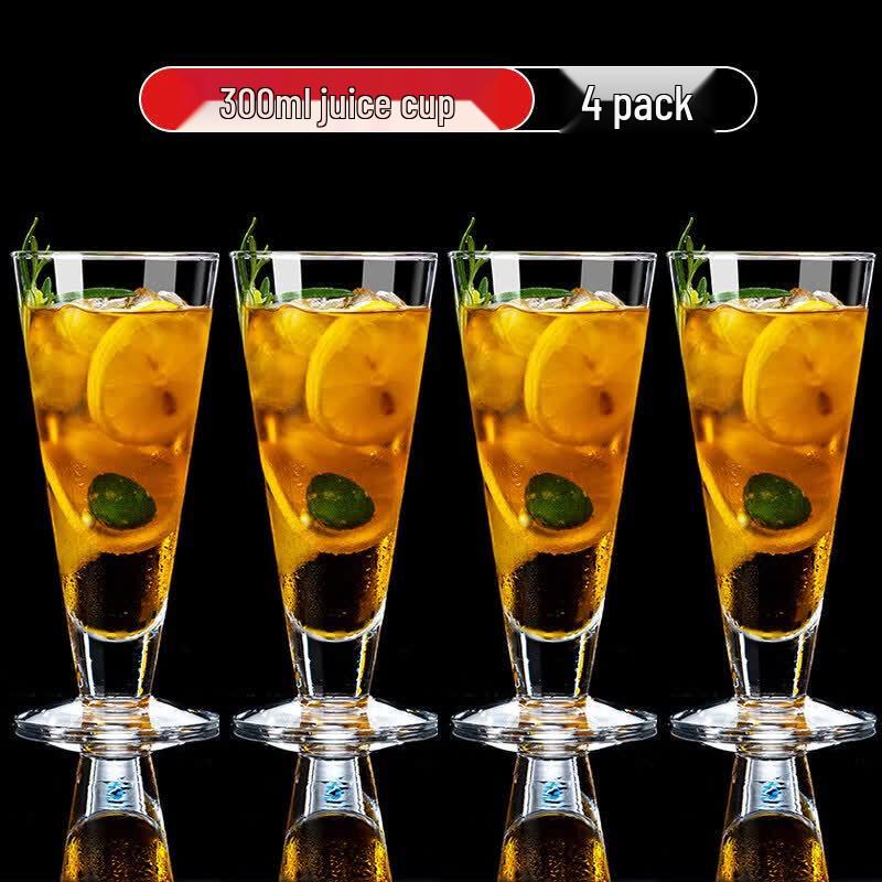 Qiwei Large Capacity Thickened Glass Cocktail & Beverage Cup
