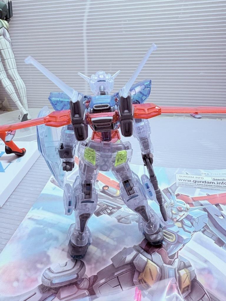 [USED]Gunpla EXPO Limited HG G No Reconguista 1/144 Gundam G-Self Color Clear Ver. Completed Model with Original LED Light-Up Base