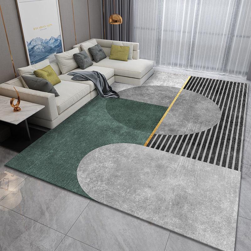 Moderner roter Schlafzimmer- und Wohnzimmerteppich: Stilvolle Bodenmatte für Sofa, Couchtisch oder Bettseite