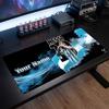 Tappetino per Mouse Grande Personalizzato Lionel Messi, Stampa Testo Nome Personalizzato, Tappetino da Scrivania Antiscivolo con Logo Calcio, Regalo per Gamer