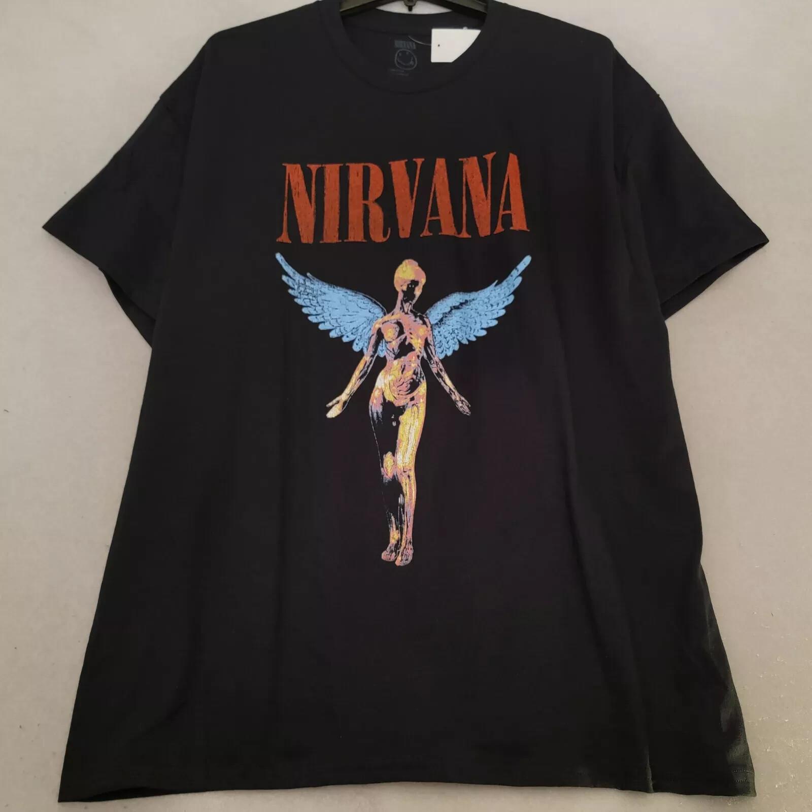 Футболка Nirvana Мужская Extra Large XL Курт Кобей Рок-группа Музыка Гранж Панк 90 Новая с биркой XXXXL