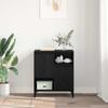 Sideboard Black Oak Effect 60 x 35 x 70 cm Wood Based Material