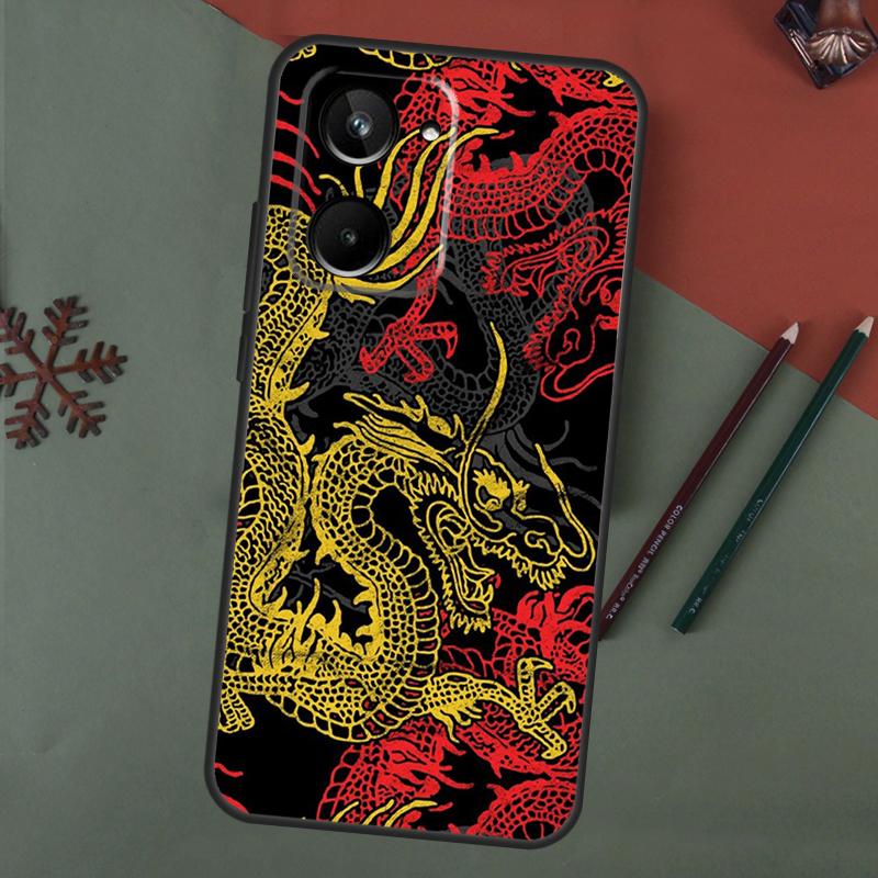DRAGON TATTOO JAPANESE Case For Realme C75 C65 C67 C71 C63 C61 C55 C51 C53 C35 11 12 13 14 15 Pro Plus GT6 GT7 Pro
