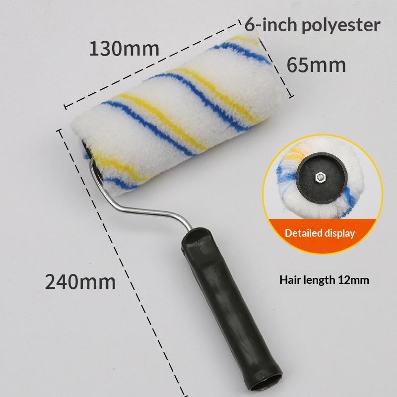 Paint Roller Brush Multiple Sizes High Density Lint Free Fabric Perfect For Home Wall Painting Diy Renovation Projects