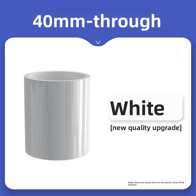 white PVC Pipe Connector 20/25/32/40/50mm Garden Irrigation Aquarium Water Pipe Fittings Fish Tank Adapter Direct tube Joints