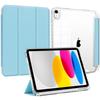 Hot Sale Transparent Acrylic Silicone Leather Case With Pen Slot Tablet Case for Ipad Air 4/5 10.9/ Pro 11 Tablet Covers Cases