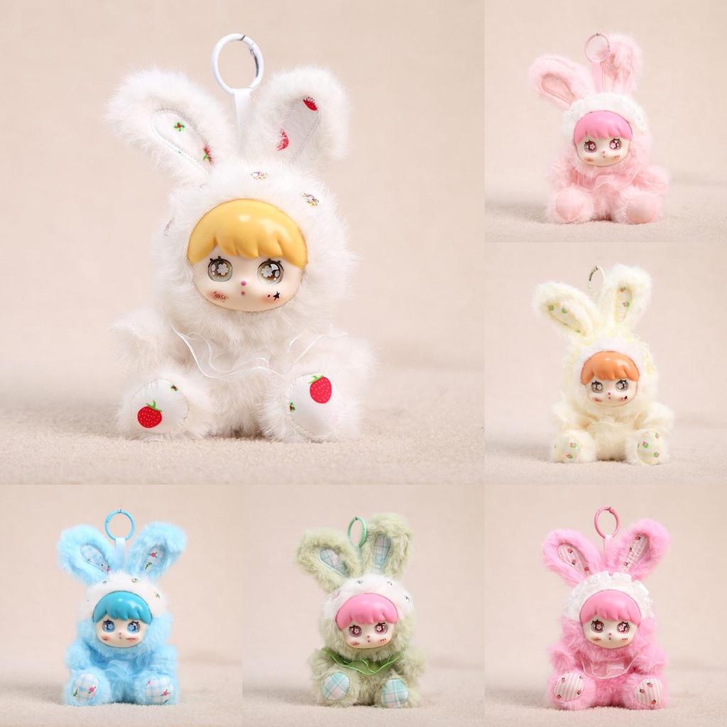 Plush Rabbit Doll Keychain With Pp Cotton Filling For Girls And Women