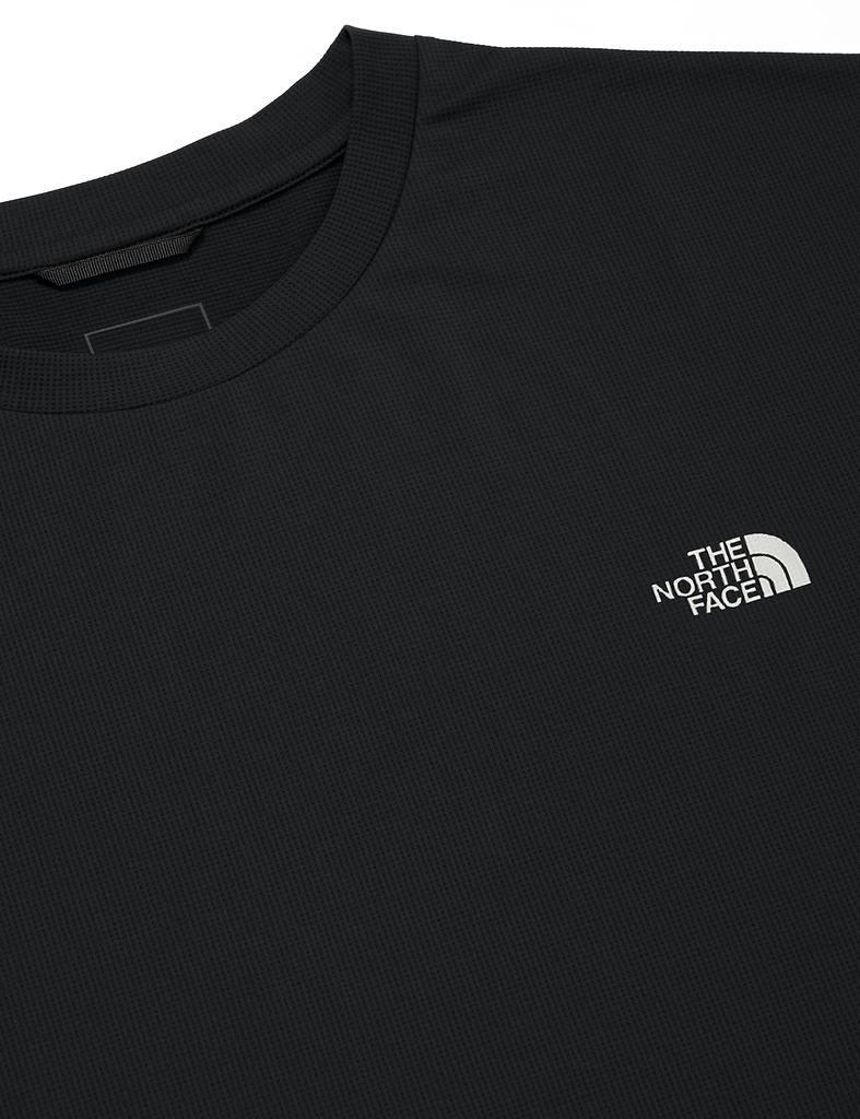 The North Face Short Sleeve Water Grid Water UV Size S Women's Tee, Repellent, Anti-Static, Protection, Amphibious, Black,