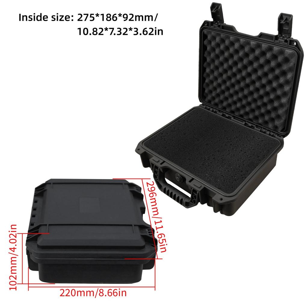 1pc Portable All Weather Waterproof Protective Hard Case, Camera Dry Case with Customizable Foam,for Drones Camera Equipments