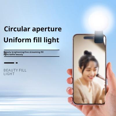 Tragbares Selfie-Licht, superhell, mehrere Beleuchtungsmodi, wiederaufladbar, leichtes LED-Fülllicht im Taschenformat, Zubehör