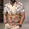 Men Plus Size Round Neck Short Sleeve T Shirt Cute Halloween Ghost Pumpkin Printed White Straight Hem Pullover