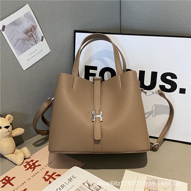 Bucket bag niche handbag soft pitot messenger bag premium commuter bag women's shoulder bag