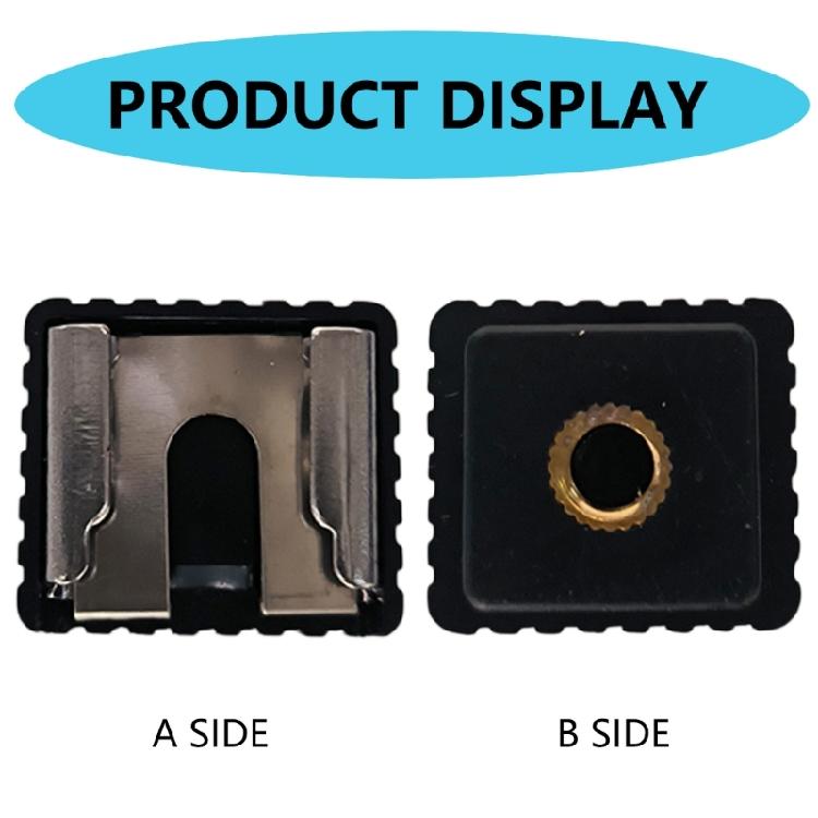 Hot Shoe Bracket Mount Adapter 1/4" Screw For Studio SpeedliteTripod SC-6 SC6