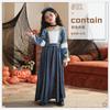 Halloween Kids Costume Vintage Court Style Long Sleeve Medieval Renaissance Girls Costume Carnival Dress