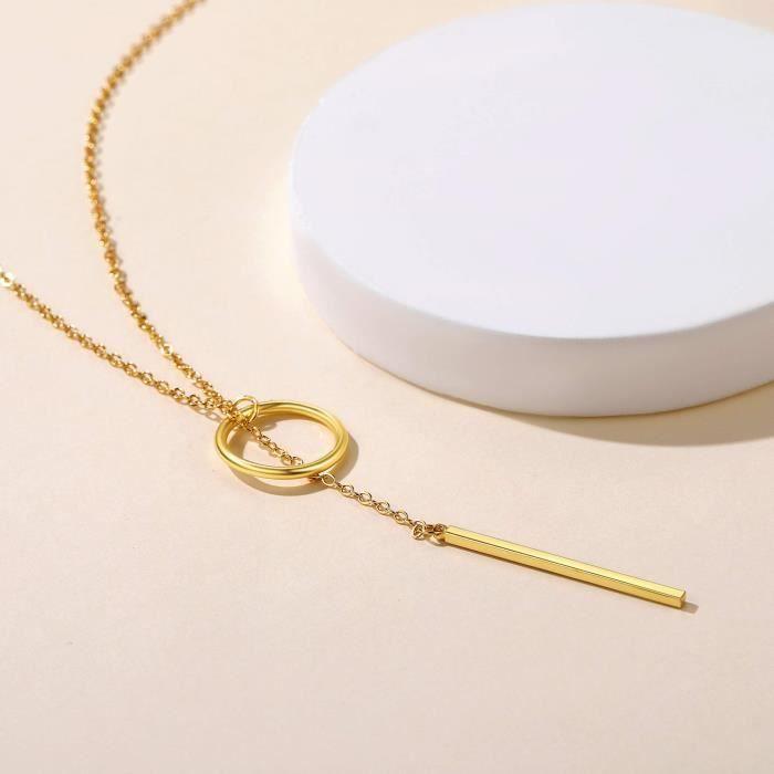 Lariat Necklace - CAH7L - Woman - Personalized - Length 73 Mm - Pink Color